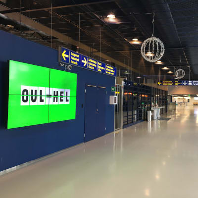 Oulun lentoasema toukokuussa 2020.