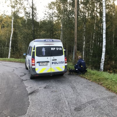 Polisen sökte björn med drönare i Sunnanvik i Vasa.