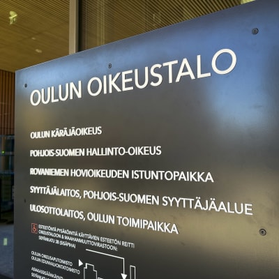 Oulun uusi oikeustalo kuvattuna huhtikuussa 2023 heti käyttöönoton jälkeen.