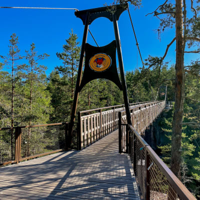 Repoveden kansallispuiston Lapinsalmen silta.