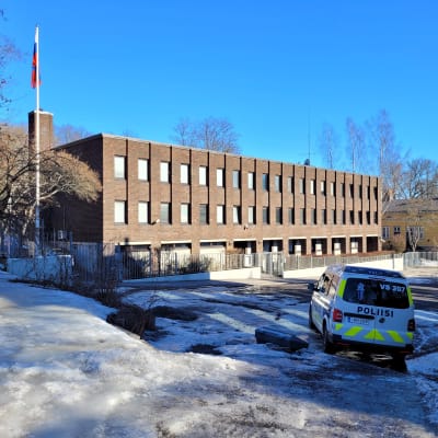 Rysslands generalkonsulat i Åbo den 14 mars 2022.