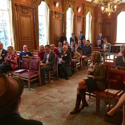Seminarium om Estlands e-invånarskap pågår i Pewterers Hall i London