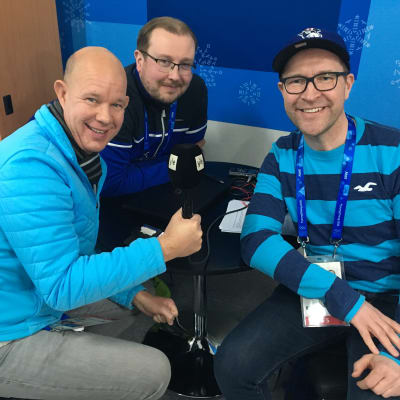 Kaj Kunnas, Antti Koivukangas och Christian Vuojärvi i Yle Sportens podd, avsnitt 3.