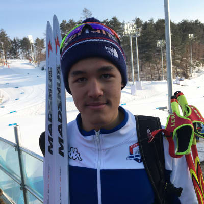 Den i Norge födde Magnus Kim skidar för Sydkorea vid OS i Pyeongchang.
