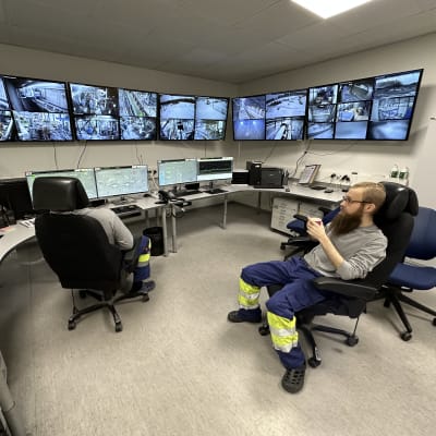 Sotkamo Silverin valvomo.
