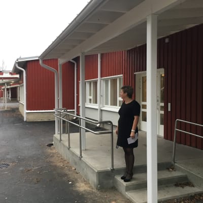 Rektor Ann-Christine Loo-Örn vid Haga skola i Vasa.
