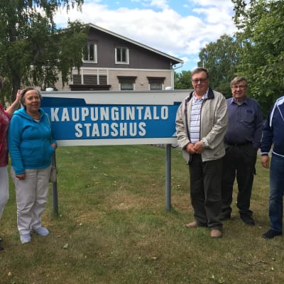Den nyvalda stugdelegationen i Kaskö.