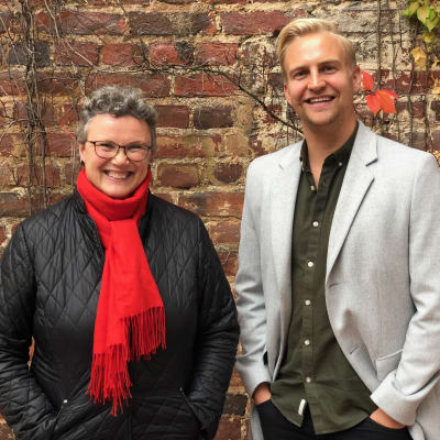 Diakonissan Cecilia Forsén och Janne Grönroos i Efter Nio radio