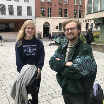 Isabella Hanén och Ville Wallgren.