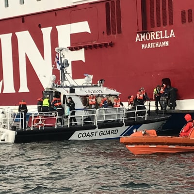 Evakuering från M/S Amorella 20.9.2020