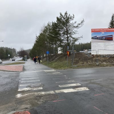 Petosen pelastusaseman rakennuspaikka.