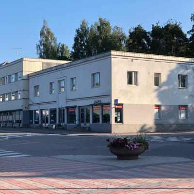 Ett småvåningshus.