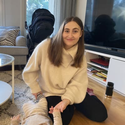 Fanny Salenius är studerande och nybliven mamma till Noel fyra månader.