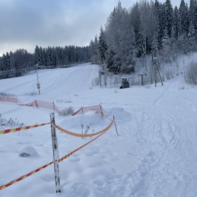 Entinen Antikkalan laskettelurinne Kuopiossa.