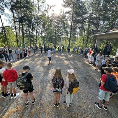 Salparskolans elever vid skolstarten 2023