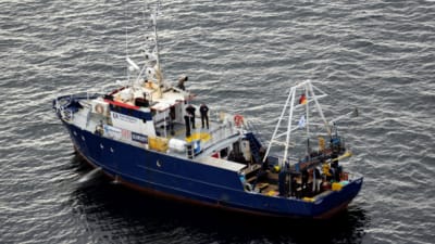 Det tyska dykarfartyget som misstänks ha stört gravfriden vid Estoniavraket