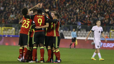 Belgien krossade Estland med 8-1.