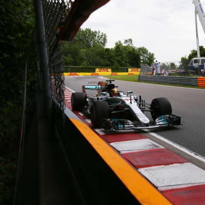 Lewis Hamilton snabbast i tidskvalet i Kanada.