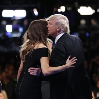 Donald Trump med hustrun Melania Trump.