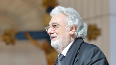 Den spanska tenoren och dirigenten Placido Dominigo medverkar vid påvens mottagning i Vatikanstaten i mars 2016.