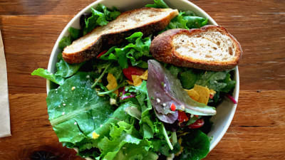 En vegarisk sallad