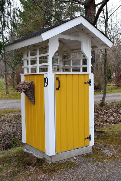 hus för avfallskärl