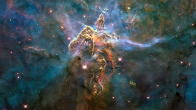 Rymdbild tagen av Hubble-teleskopet.