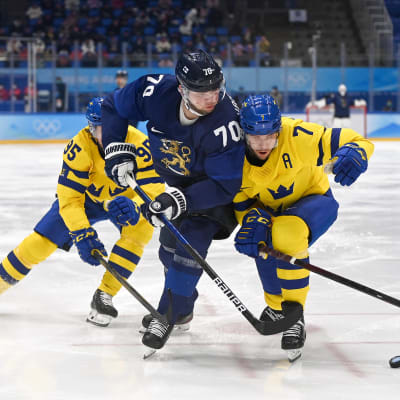 Finland mötte Sverige i OS-turneringen i Peking.