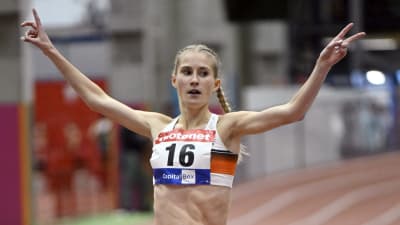 Nathalie Blomqvist firar FM-guld 2023.