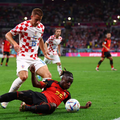 Kroatien slog Belgien i fotbolls-VM