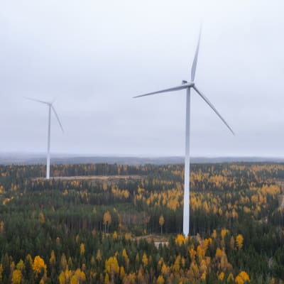 Pohjois-Savon tämän hetken ainoat tuulivoimalat Leppävirralla.
