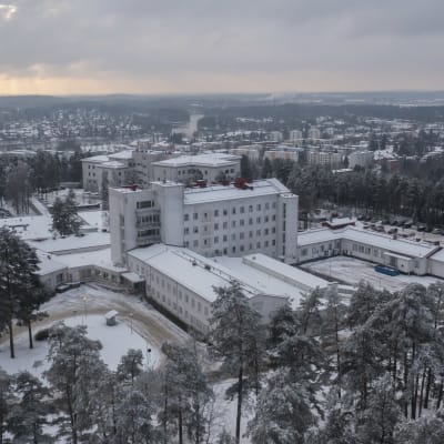 Entinen Pohjois-Kymen sairaala Kouvolan Kuusankoskella.