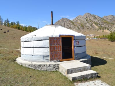 En jurta i Mongoliet.