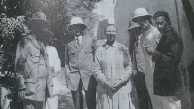 Hilma Granqvist och hennes kurskamrater, de tyska "arkeolog-teologerna", i Jerusalem hösten 1925. 
