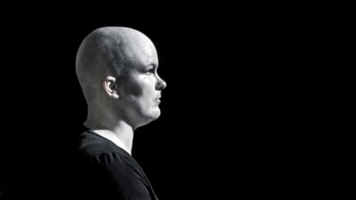 Marika Sorja då hon drabbats av cancer 2013