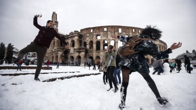 Snöbollskrig i Rom. 