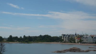 En bild över den plats där Hangö kunde få ett nytt hotell.