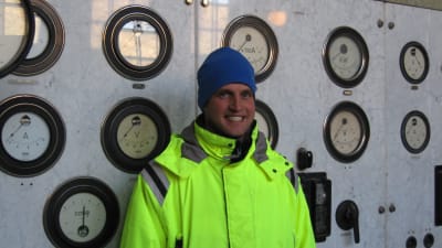 Janne Öhman på Nykarleby kraftverk
