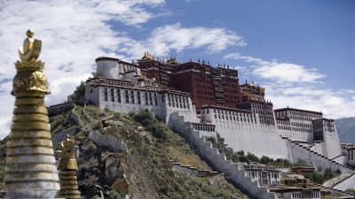 Dalai Lamas förra palats i Tibets huvudstad Lhasa