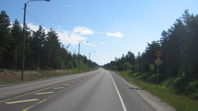 Riksväg 25 i Hangö.