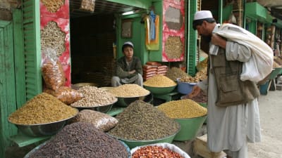 Gatuhandel i Kabul