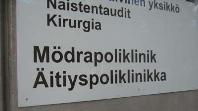 Mödrapolikliniken vid Västra Nylands sjukhus.