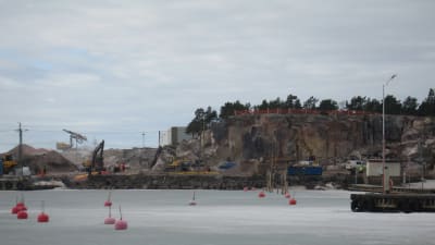 Drottningberget i hangö, mars 2012