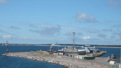 Engelska  och smörmagasinet i Västra hamnen i Hangö.