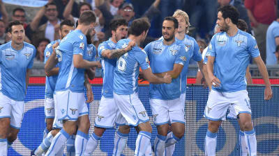Lazio firar mål mot Juventus i Coppa Italia 2015.