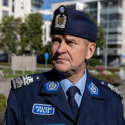 Lapin poliisilaitoksen päällikkö Esa Heikkinen Rovaniemellä.