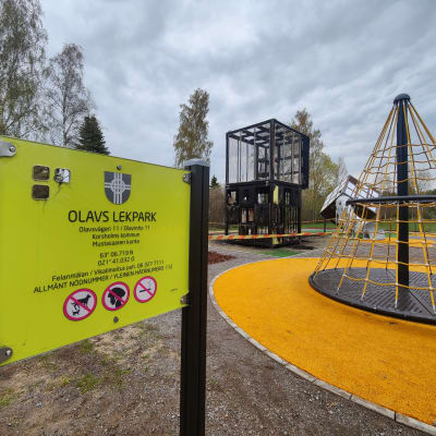 Brand vid Olav lekpark, Smedsby Korsholm.