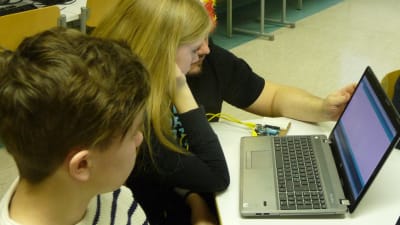 Dataklass i Kristinestads högstadieskola