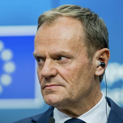 Europeiska rådets ordförande, polacken Donald Tusk på EU-toppmöte i Bryssel i mars 2017.