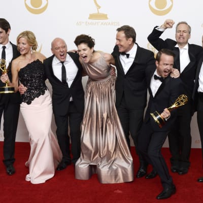 Breaking Bad-ensemblen på Emmy Awards år 2013.
